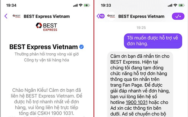 vận đơn Best Express