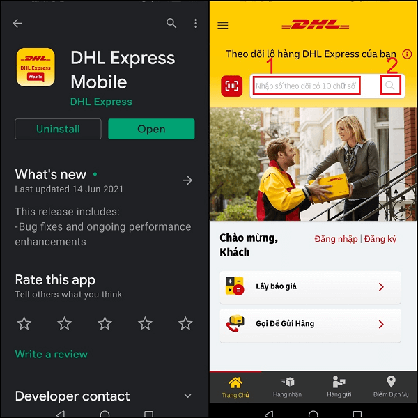 tra cứu mã vận đơn dhl