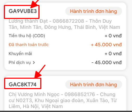 tra cứu đơn hàng giao hàng nhanh