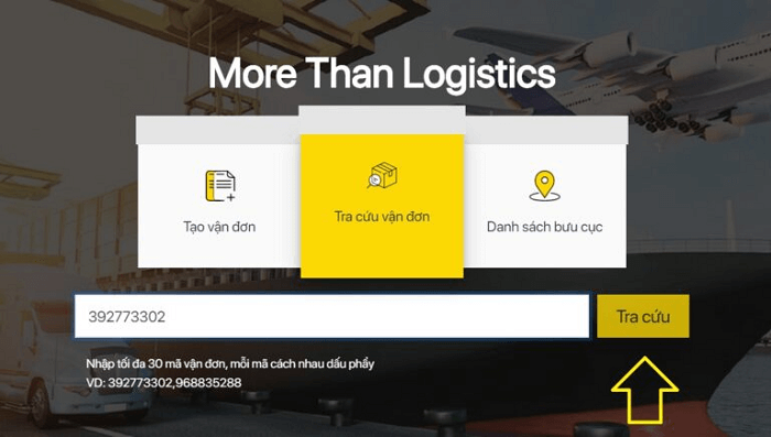 Tra cứu vận đơn Nhất Tín Tracking