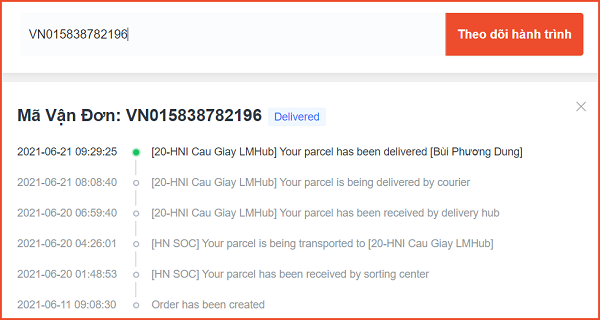 tra mã vận đơn shopee express