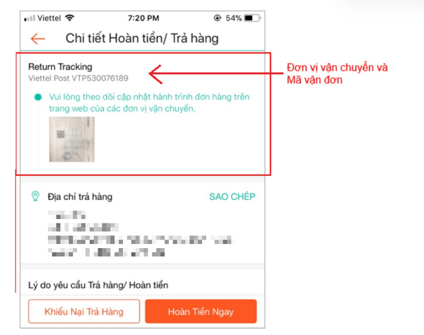 mã vận đơn Viettel Post